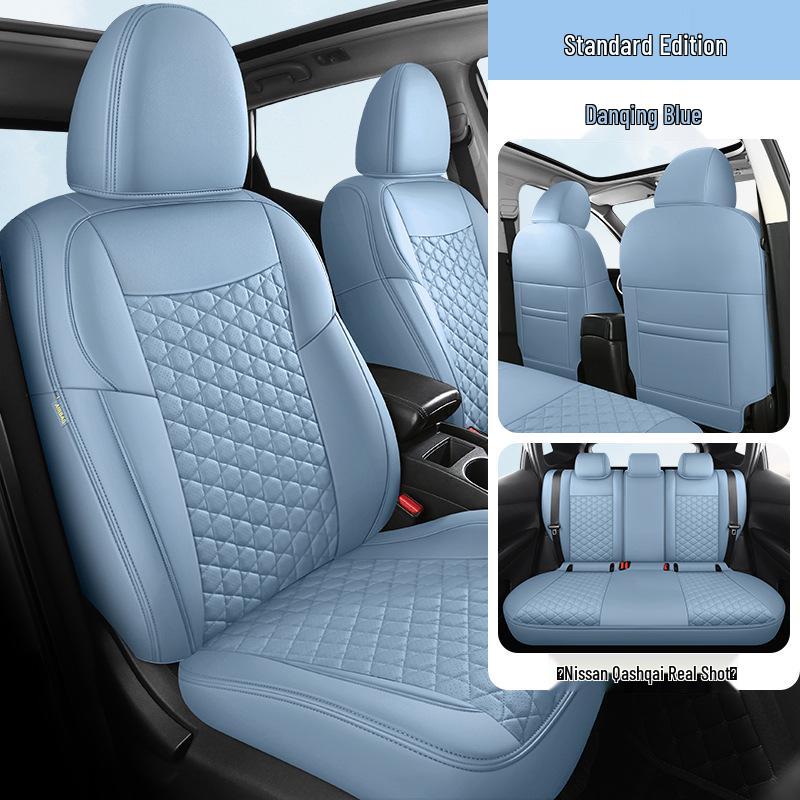 Five-Seat Qashqai Full Leather SUV Cushion: All-Season, Full Surround Seat Cover.