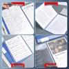 A4 Transparent Document Holder - Office File Folder & Test Paper Storage Clip