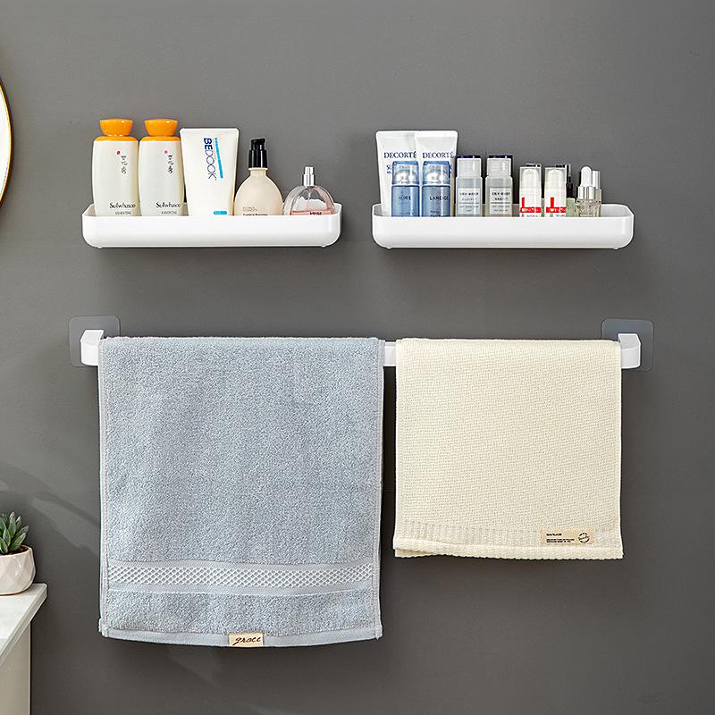 Nordic Minimalist Punch-Free Wall-Mounted Towel Rack - Single Bar