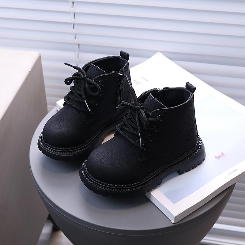 Herbst Winter Kinderstiefel Mode Lässig Jungen Kleinkind Mädchen Stiefel Warm Leder Kinderschuhe Jungen Mädchen Stiefel für Kinder