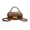 Square Bag Female Autumn And Winter New Buckle Fashion Simple Texture Single Shoulder Crossbody Bag This Year'S Popular Handbag