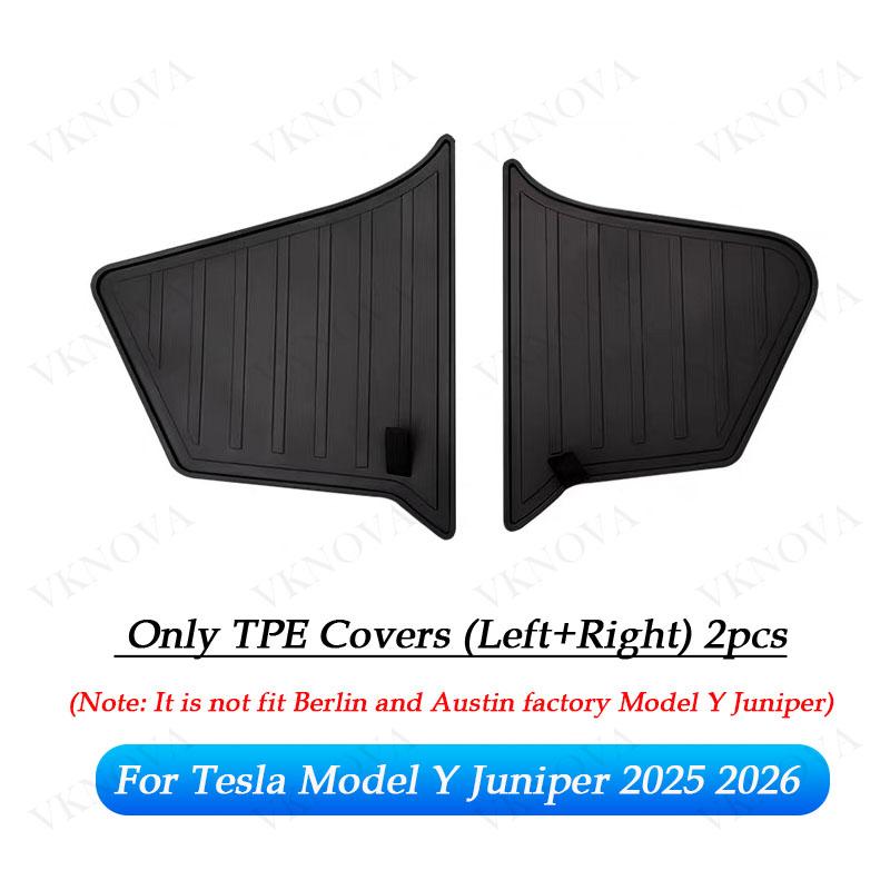 For Tesla New Model Y 2025 2026 Launch Juniper Rear Trunck Side Storage Box with Flocking or TPE Lids Covers and Drawstring