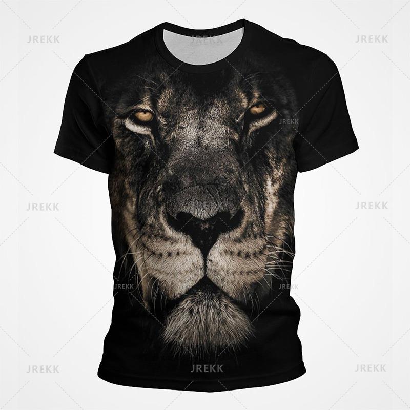 Funny Animal Lion 3D Printed T-Shirt For Men Women Fashion Casual Cool Graphic