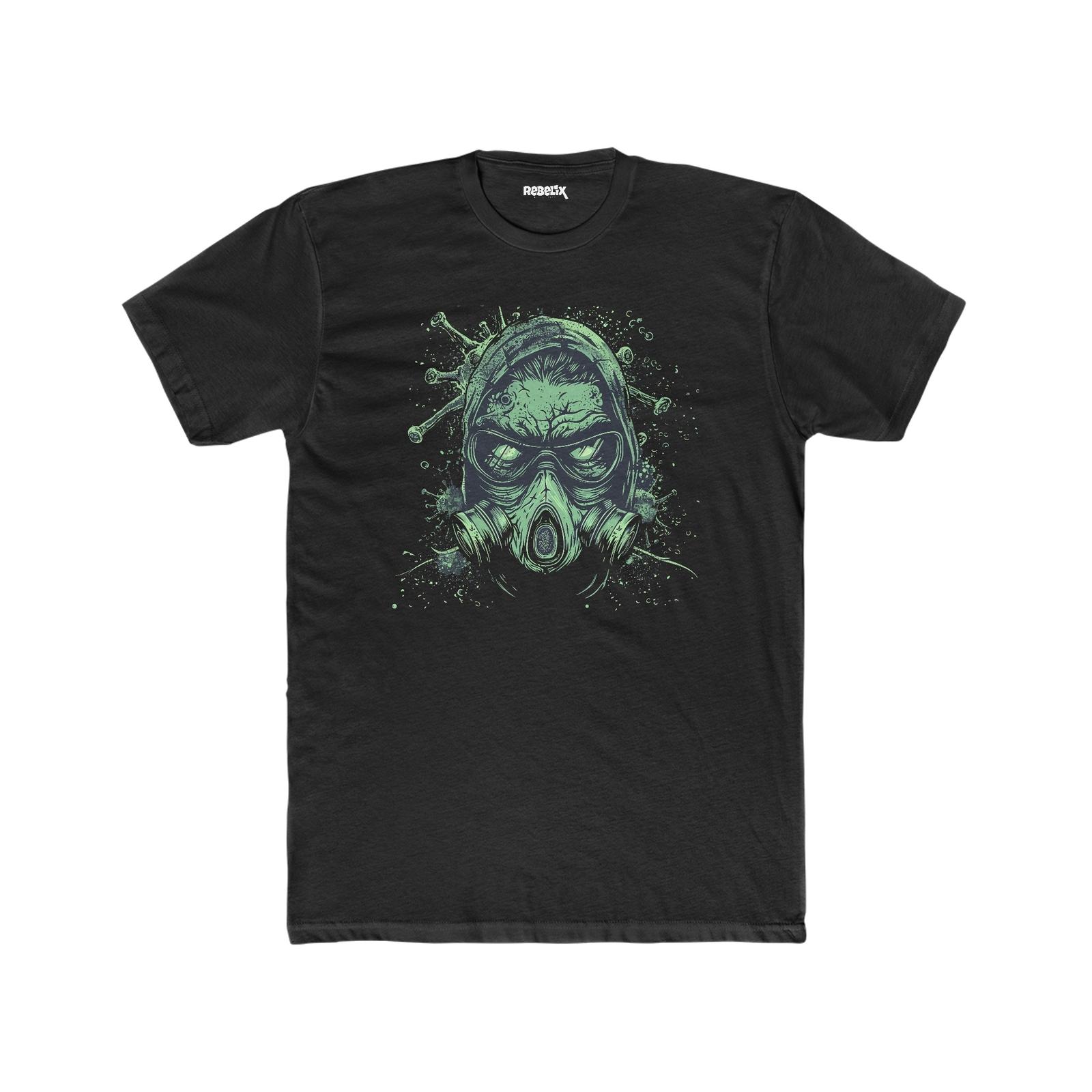 Skull Toxic Gas Mask :: High quality Men s Cotton Crew Tee S