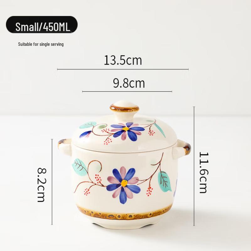 

ZISIZ Japanese Ceramic Double Boiler Stew Pot