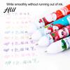 Efficient Multi-color Pen Christmas Ballpoint Pens 10-in-1 Retractable Cute Santa Snowman Multi-function Festive Writing Tool for Kids School Supplies