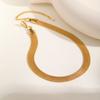 10mm Watch Strap Mesh Necklace for Women,Stainless Steel Gold Plated Fashion Necklaces,Trendy Waterproof Jewelry Gift