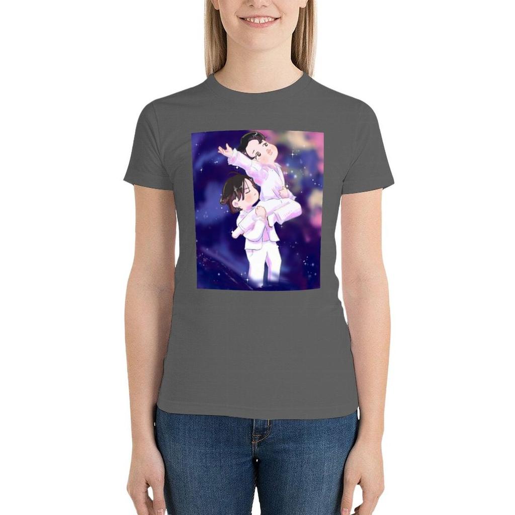 Black Swan Jikook T-Shirt Female Funny Cotton T Shirts Women
