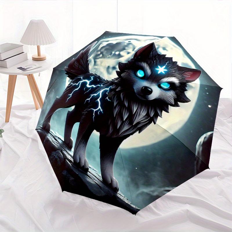 

1pc Electric Wolfling Automatic Opening and Closing Umbrella - Small Umbrella Suitable for Various Occasions C019