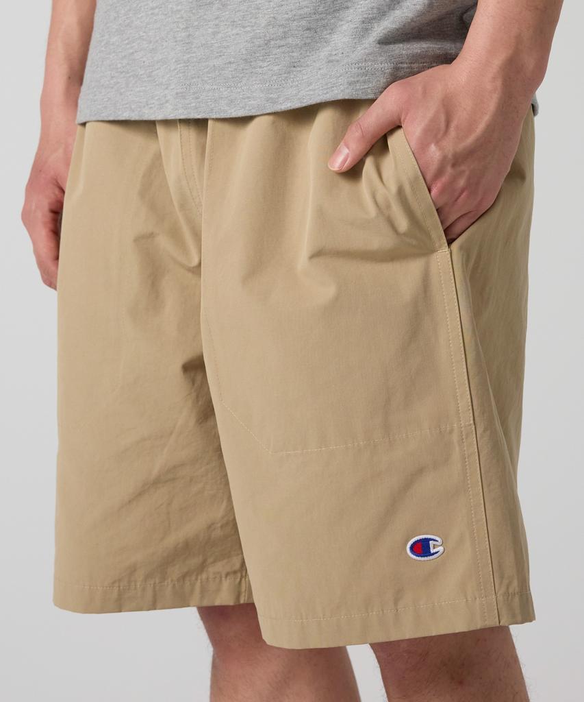 CHAMPION C-Logo Woven Shorts Beige