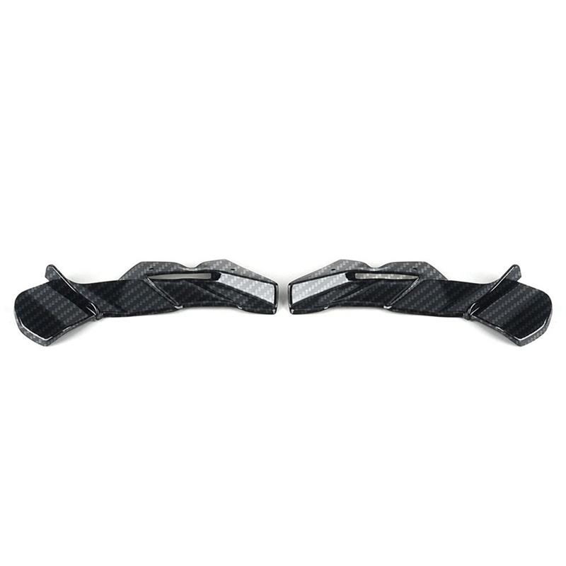 Motorcycle Accessories Front Winglet Spoiler Wing Fairing Lip For Kawasaki ZX-6R ZX6R Small Design Carbon