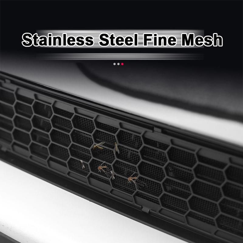Upgraded Anti-insect Front Mesh Grille For Tesla Model Y 3 Lower Bumper Grill Trim Honeycomb Grid Air Inlet Cover Accessories