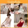 Pure Desire Summer Women Ice Silk Sleeveless Nightdress With Chest Padding For Home Sleepwear