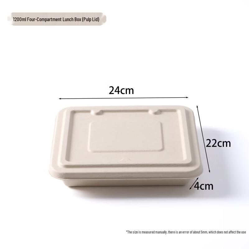 Disposable Bagasse Pulp Divided Meal Prep Containers