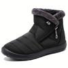 Foreign Trade Large Size Warm Velvet Cold-proof Velvet High-top Cotton Shoes Waterproof Warm Snow Boots Flat-bottomed Fashion Women's Boots