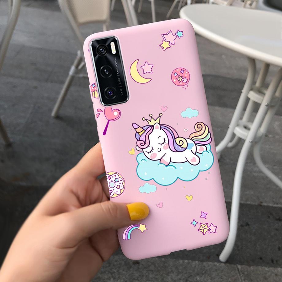 For Vivo Y70 Case 6.44'' Fashion Girls Soft TPU Silicone Back Cover For Vivo Y70 2020 Y 70 With NFC Phone Cases for vivoY70 Bag