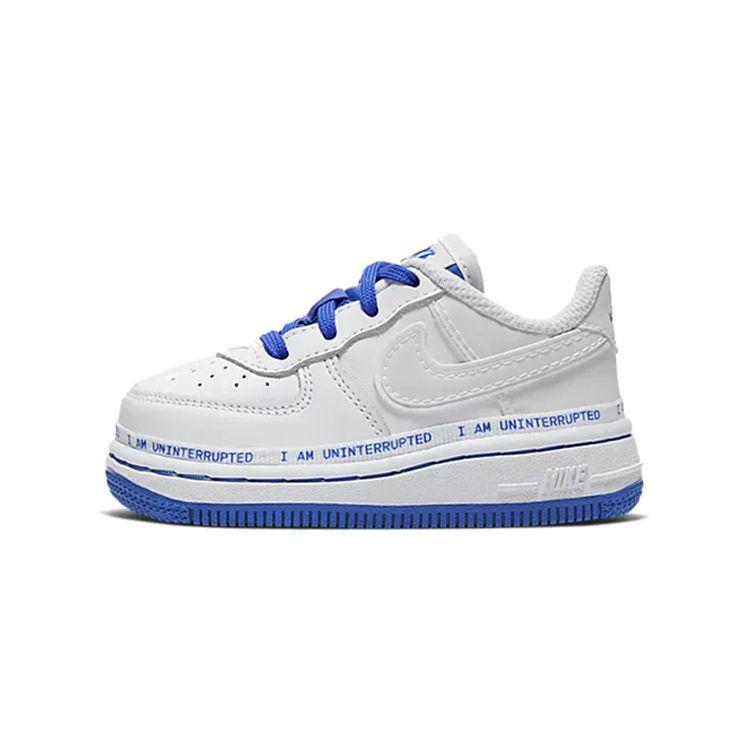 

Nike Air Force 1 Low QS TD More Than Baby Sneakers White Black Racer-Blue CQ4562-100