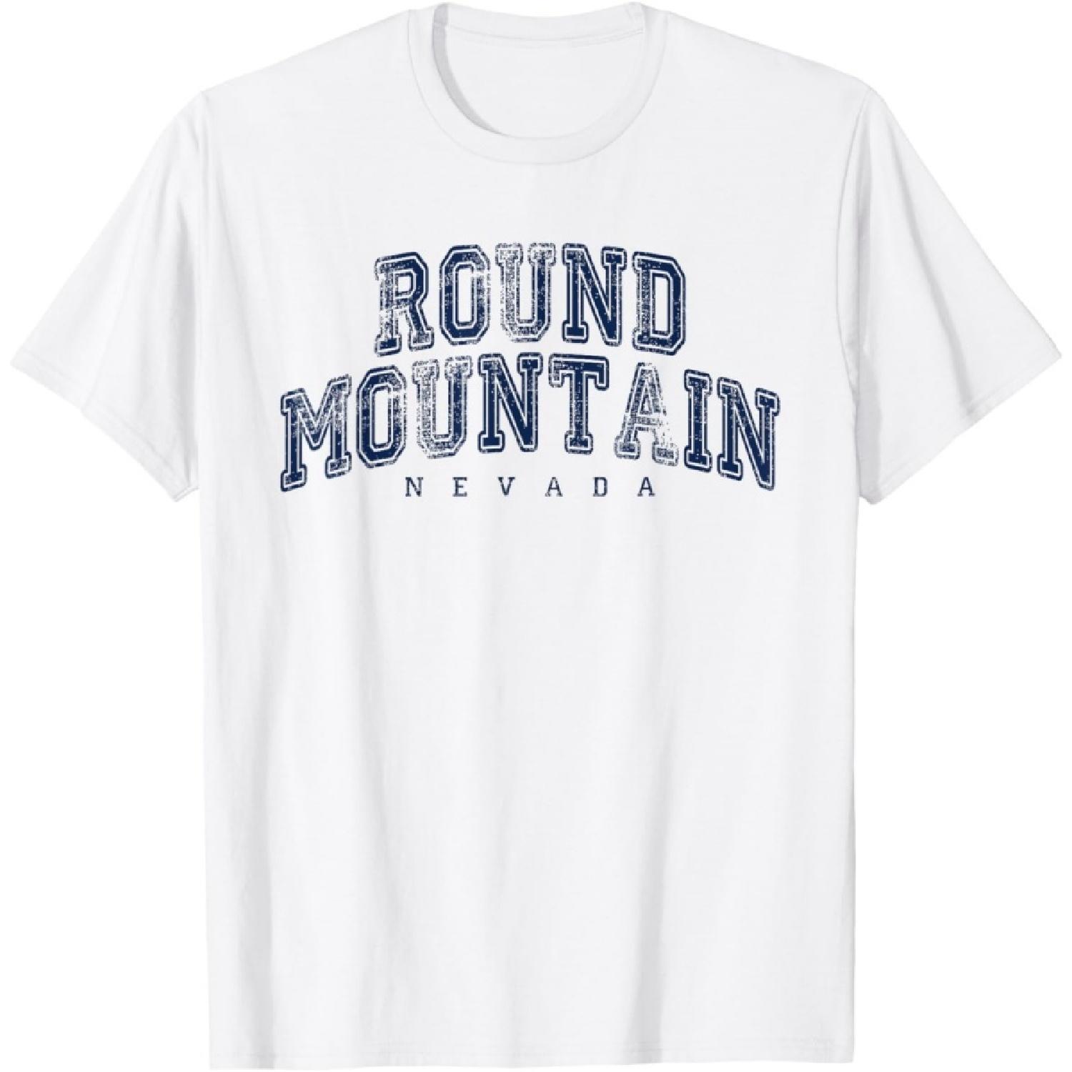 Round Mountain Nevada Vintage Retro US City State Travel T-Shirt(2) S