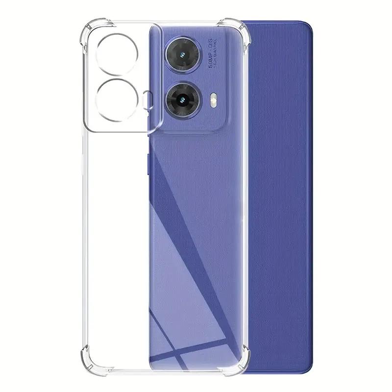 Dicke stoßfeste Silikon-Handyhülle für Motorola Edge 60 Fusion 50 Pro 40 Neo Moto G55 G75 G85 G84 G54 5G Schutz Klare Abdeckung