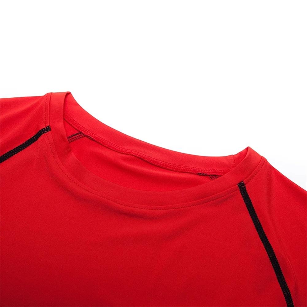 Mens Compression Shirt Short-sleeved Casual T-shirt Quick-Drying Breathable Fitness Top Summer Men Sports T-shirt