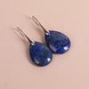 Natural Crystal Stone Water Drop-shaped Ear Hook Earrings for Women Girls Agate Stone Reiki Healing Earrings Hook Earrings 1Pair