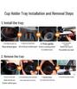 Car Cup Holder Tray: Beverage Storage & Dining Table Extension