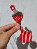 Deulkkot Ceramic Strawberry Stripe Spoon