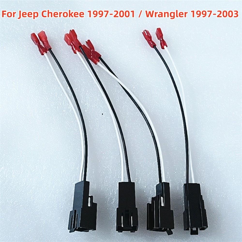 4x Speaker Harness Adapters Kit 72-6512 For Jeep Cherokee 1997-01 Wrangler 97-03