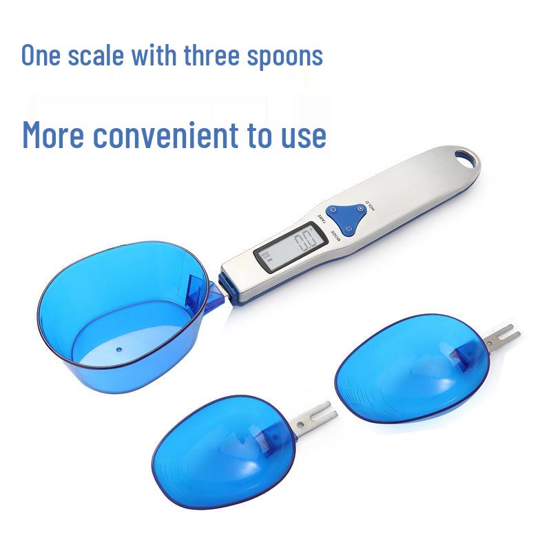 

Точная электронная кухонная ложка-весы для выпечки Blue, 2 spoons, 500g/0.1g (English)
