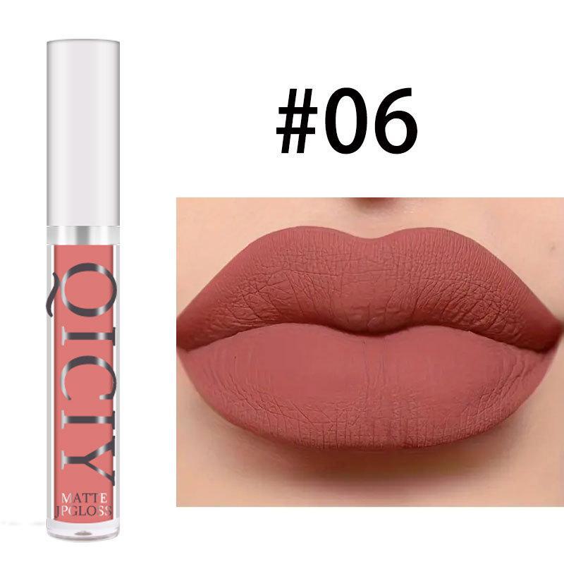 QICI Velvet Matte Lip Glaze Set - Non-Stick, New Makeup Essential