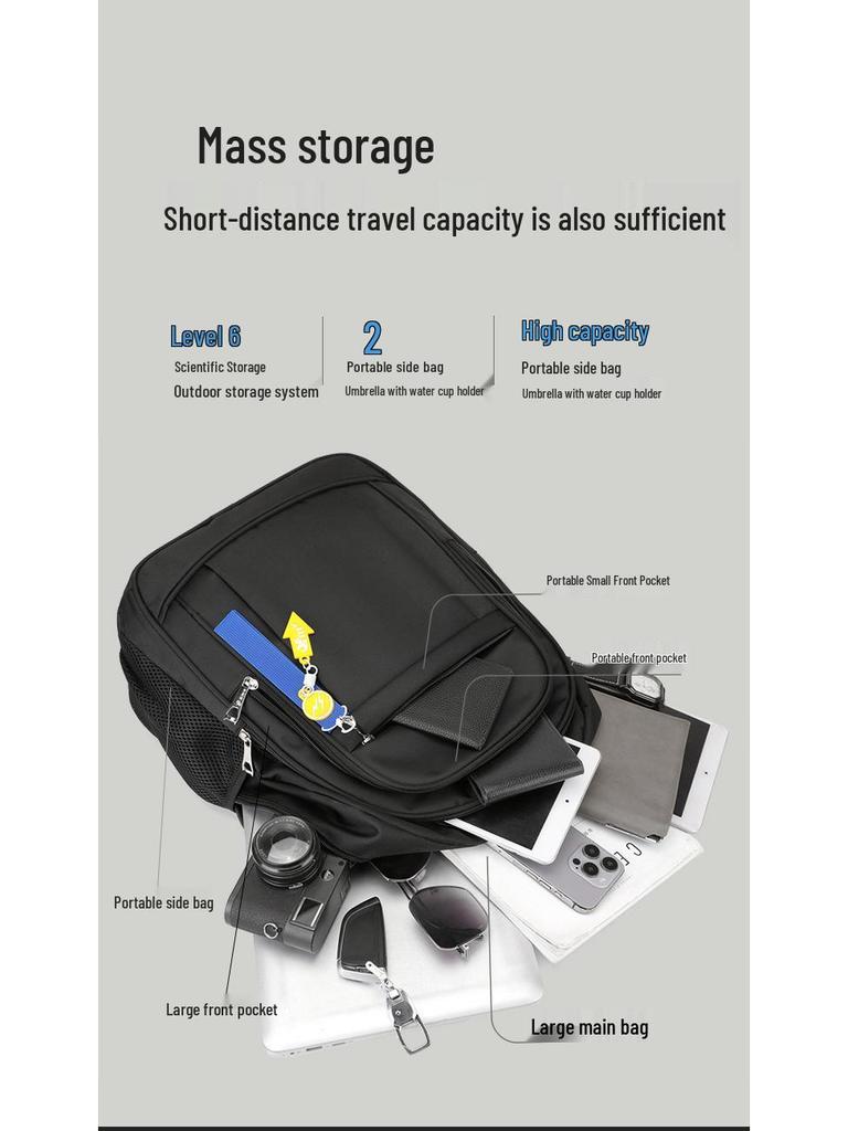 15,6-Zoll Mehrfachfach-Laptop-Rucksack für Geschäft, Reise und Pendeln