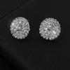 stud earrings, necklace, banquet dress accessories, bridal three-piece set, earrings, collar, open bracelet set.