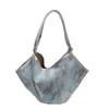Bag Summer High-end Sense Niche Texture Underarm Bag 2025 New Denim Vegetable Basket Large-capacity Messenger Bag