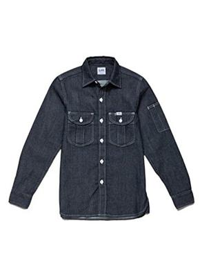 Chemise à manches longues Lee Casual Work en Indigo Navy pour homme