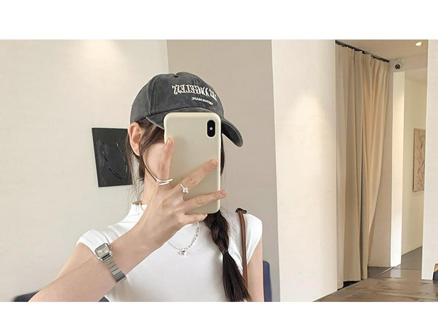 Women's Slim-Fit Open-Back T-Shirt: Summer Sleeveless, Half-High Collar, Hot Girl Style