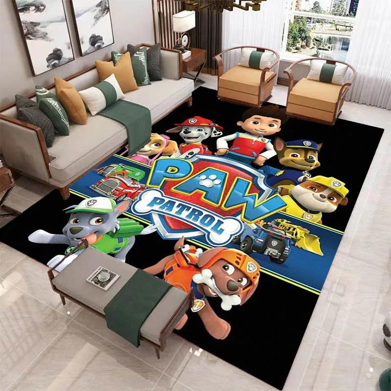 3D Cartoon PAW P-Patrol Printed Carpet Living Room Bedroom Carpet Non-slip Carpet Home Bedroom Decor Area Rug Birthday Gift