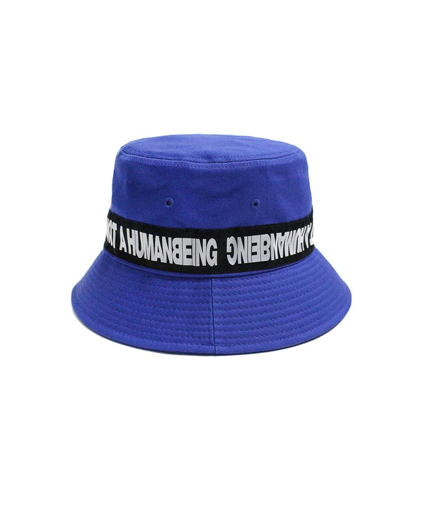 Aimnaseohyumeonbiing Basic Logo Tape Bucket Hat - Blue
