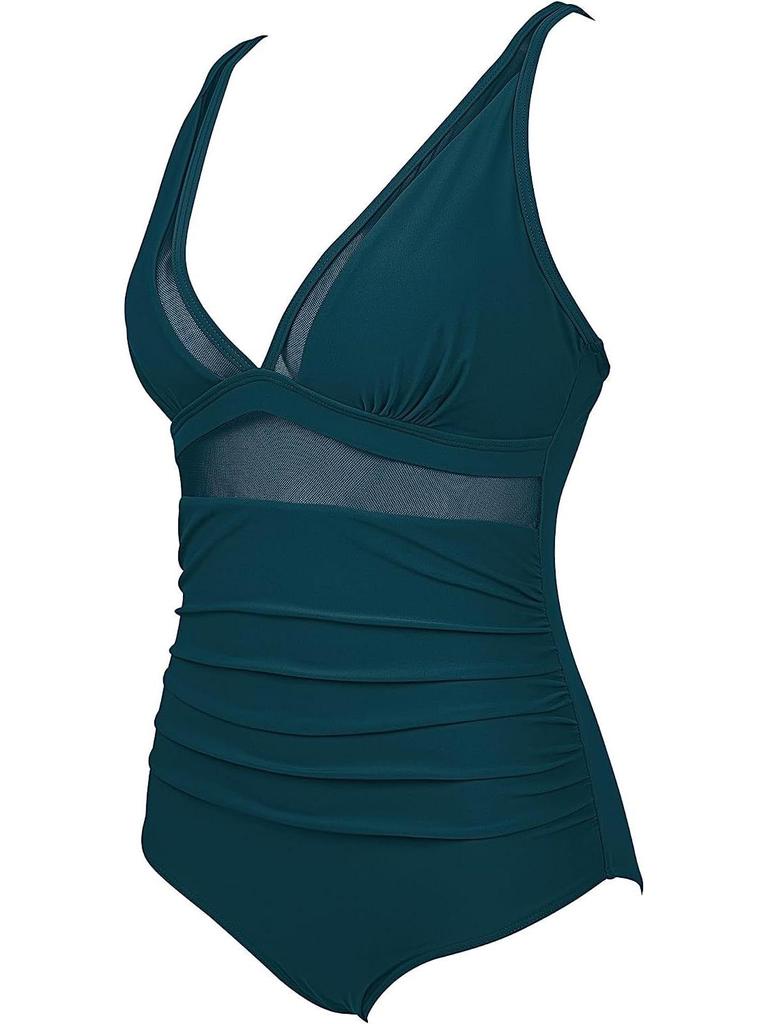2024 European & American Sexy Transparent One-Piece Backless Swimsuit