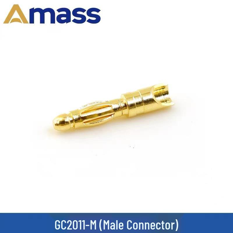 4mm Pure Copper Gold-Plated Banana Plug RC Motor Connector (Male/Female, 2mm/3.5/5.5/6/8mm)