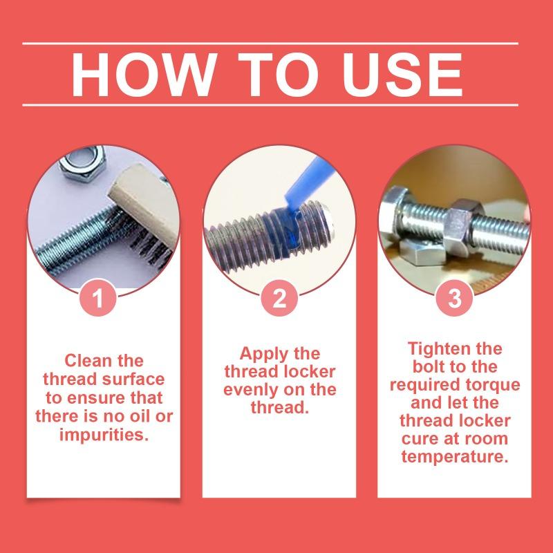 Etanșant pentru blocare filet auto Sigilant specific auto antipiuliță de blocare filet șurub Sigilant antirugină Piese auto necorozive