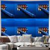 Unframed Ocean Bridge Tapestry Wall Hanging Coastal Decor Beach Landscape Room Aesthetic Tapestry Home Decor Living Room Bedroom