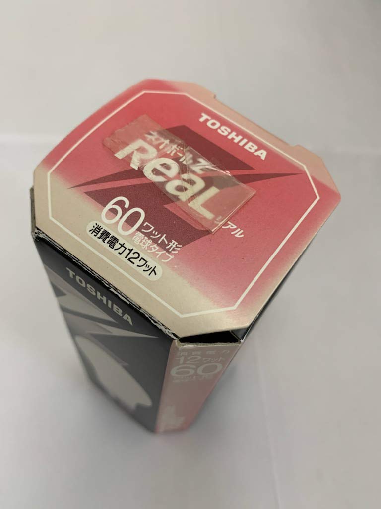 Toshiba Neo Ball Z Real Bulb-Shaped Fluorescent Lamp, 60-Watt Bulb, Warm White, EFA15EL12-R, 26mm Base Diameter