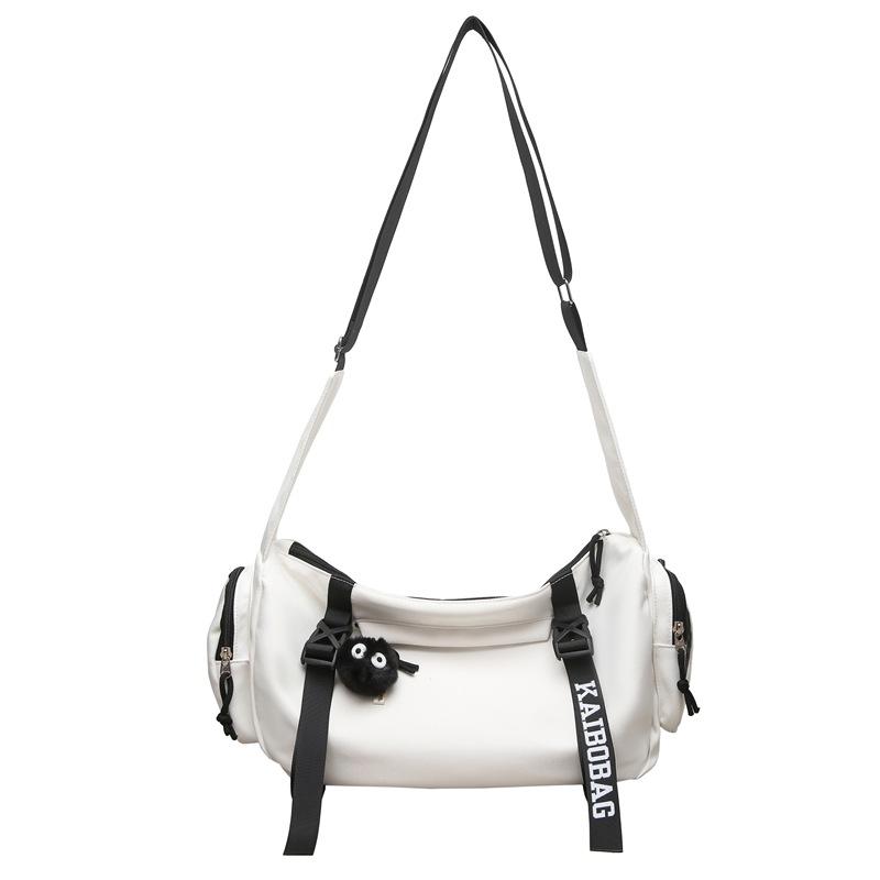 Shoulder bag, men's workwear, trendy brand, crossbody bag, large-capacity make-up bag, student commuting to class, messenger bag, women