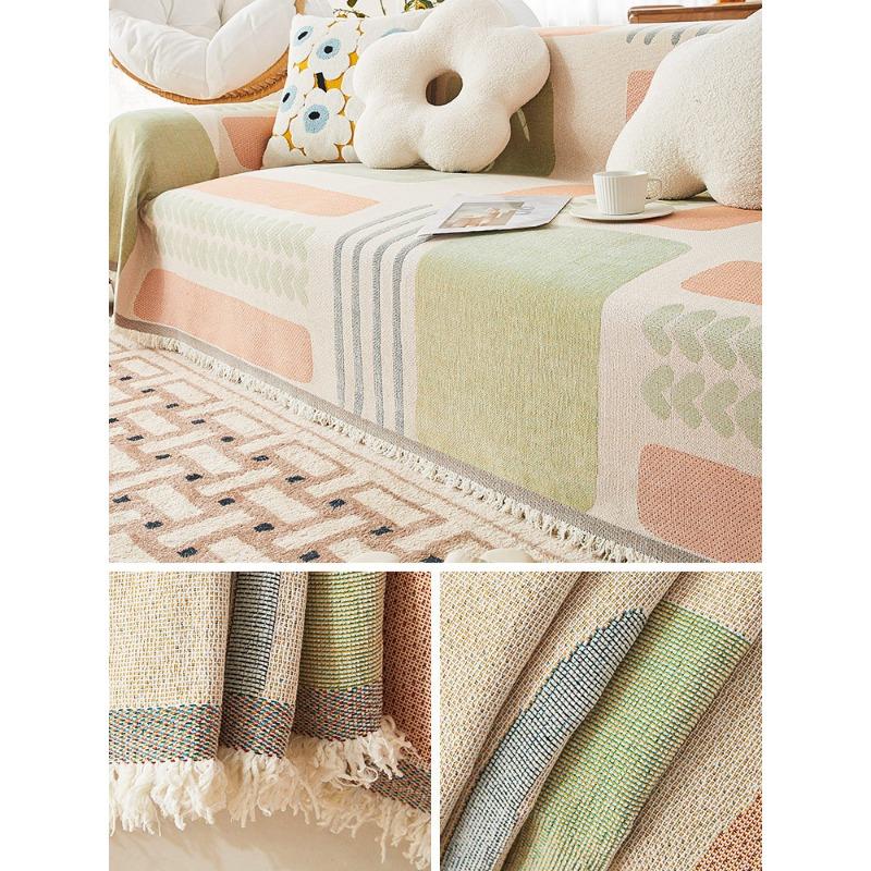 Housse de Canapé Chenille Anti-Rayures Universelle Quatre Saisons Nouvelle Serviette de Canapé Universelle Intégrale Lavable en Machine
