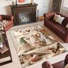 Gnome Theme Crystal Velvet Rug Personalized Custom Name Text Soft Floor Mat Home Decor