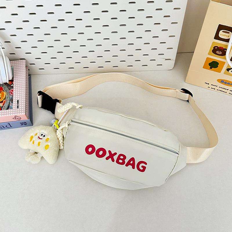 New Breast Bag Girl's High quality Versatile Letter Sports Mobile Phone Bag Student Casual Crossbody Single Shoulder Waist Bag