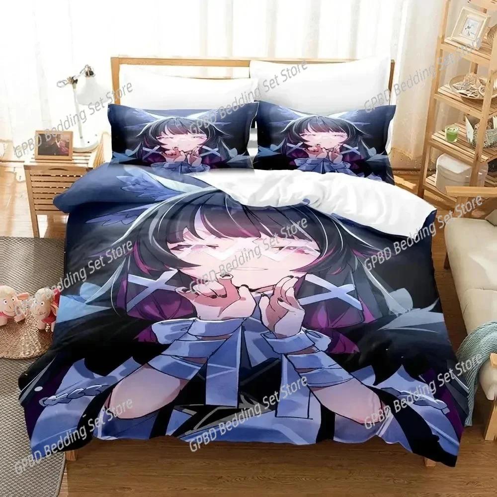 Anime Game Genshin Impact Columbina Comfortable Duvet Cover Pillowcase Bedding Set Children Bedroom Decoration Home Textile