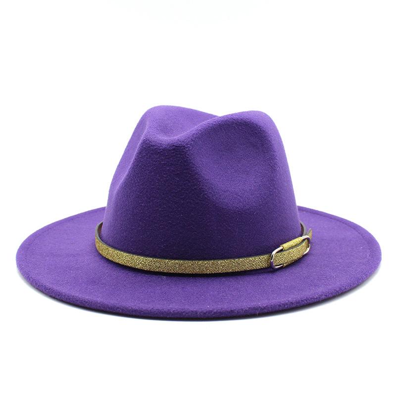 Jazz Hat Season British Retro Top Hat Women'S Trendy Women'S Woolen Hat