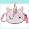 Unicorn Baby Girl Mini Backpack Pu Leather With Glitter Sequins For Toddler Girls
