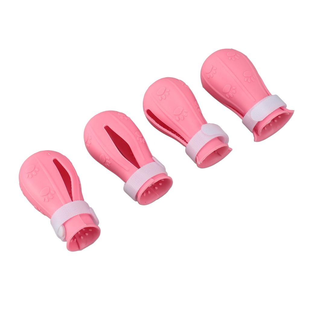 4pcs Silicone Cat Foot Covers Anti Slip Cat Boots Multifunctional Cat Shower Foot Cover Soft Cat Paws Protector Shoes